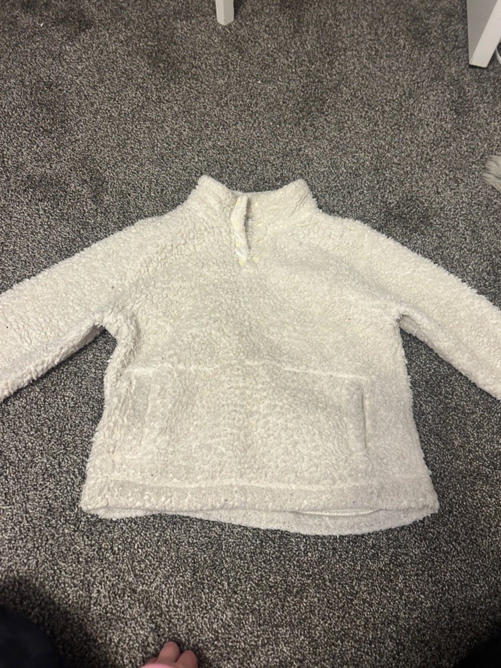 GAP Cream Sherpa Pullover Sweater